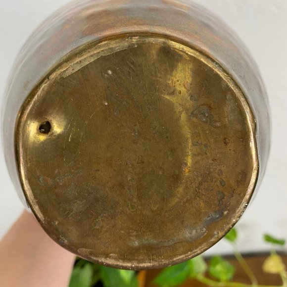 Vintage Mid Century Modern Brass Pot MCM Midcentur - Picture 5 of 6